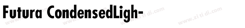 Futura CondensedLigh字体转换